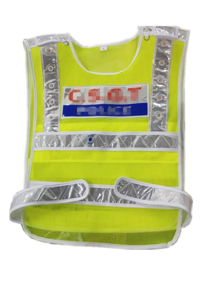 Светоотражающий Жилет кошачий глаз со светодиодной подсветкой