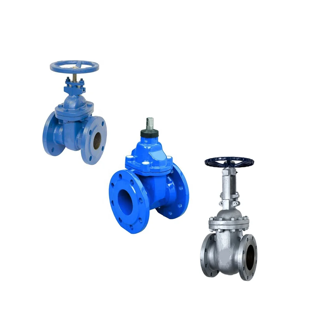 ductile iron bs5163, din, f4, f5 nrs resilient seated gate valve