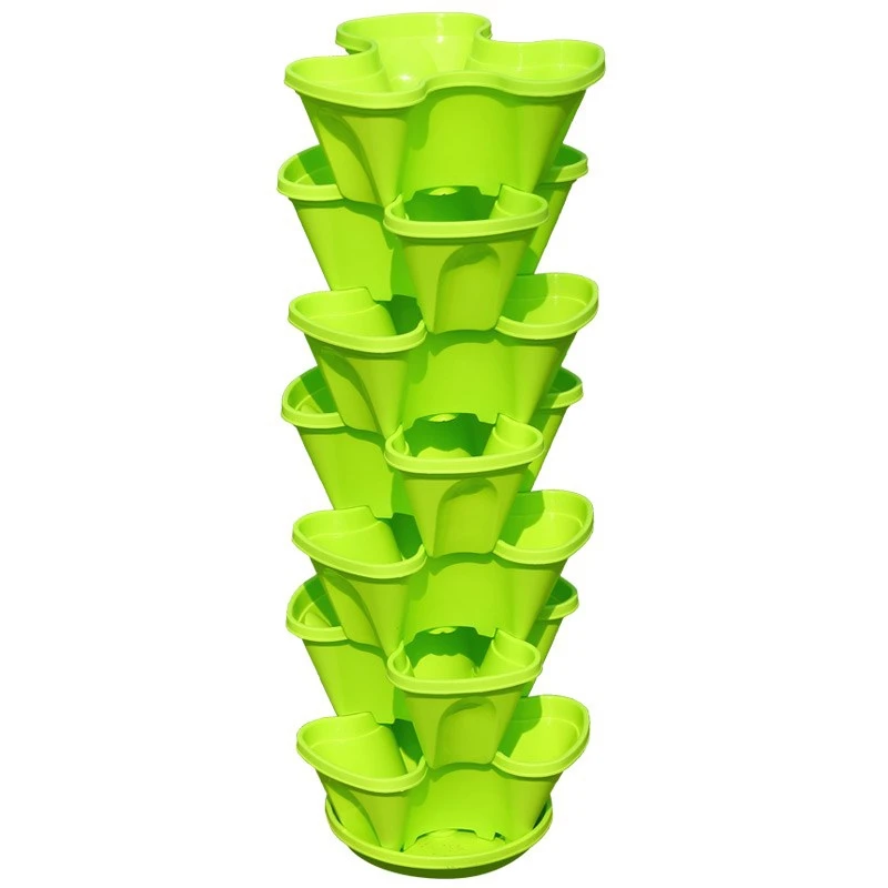 Production And Sales Greenhouse Cultivation Petals Flower Pot Low Price Vertical Grow Tower Hydroponic Growing System