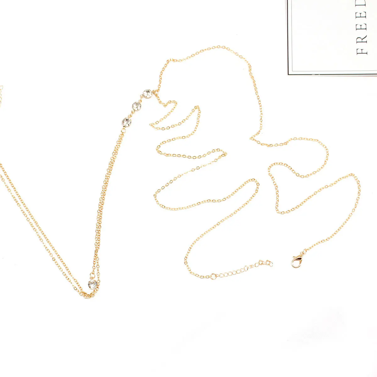 
Stainless Steel Waist Chain HOT Crystal bikini body chain jewelry Beach adult Ladies girls femme Body Chain 