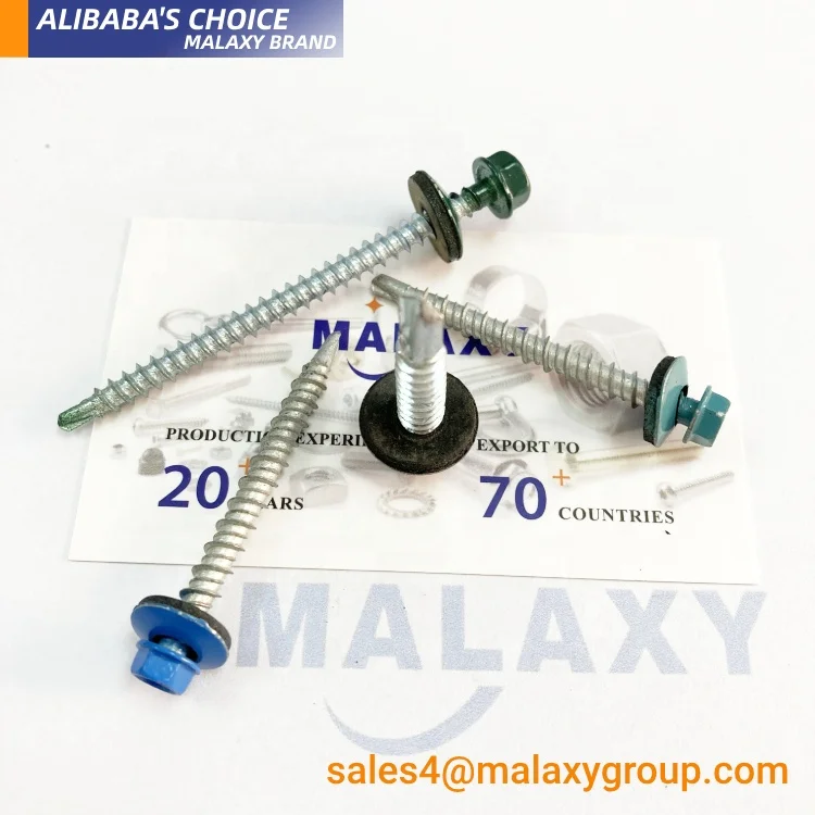 MALAXY Hot Sale Hex Head Roofing Screws Taiwan Quality C1022a Slef-drilling Screw Din7504k Hex Head Self Drilling Screws