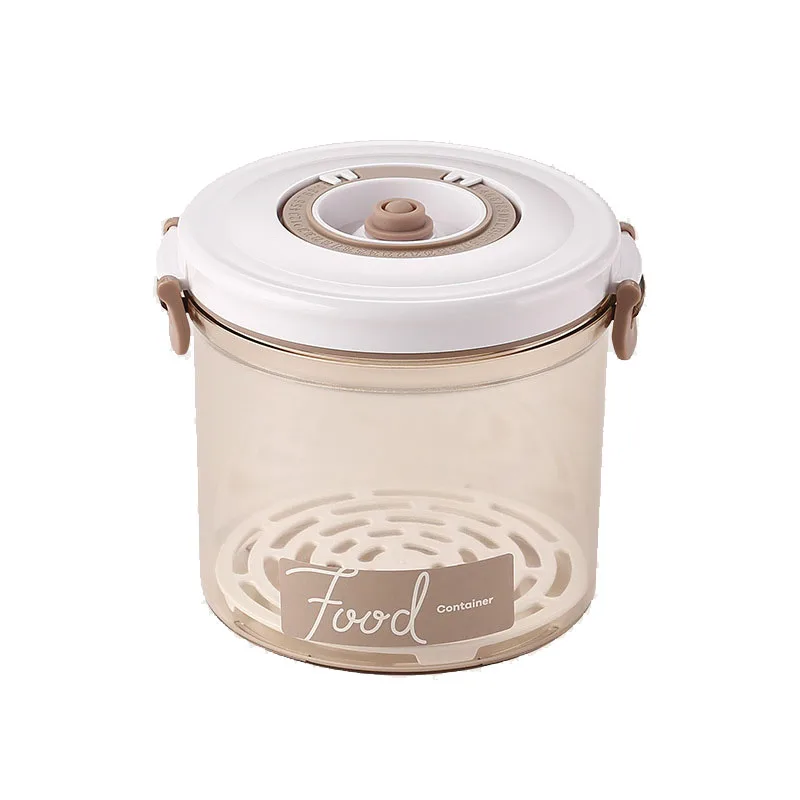 New Arrival Functional 1.05L Kitchen Supplies Storage Container Vacuum Sealed Jar Transparent Food Liquid Preserver With PP Lid