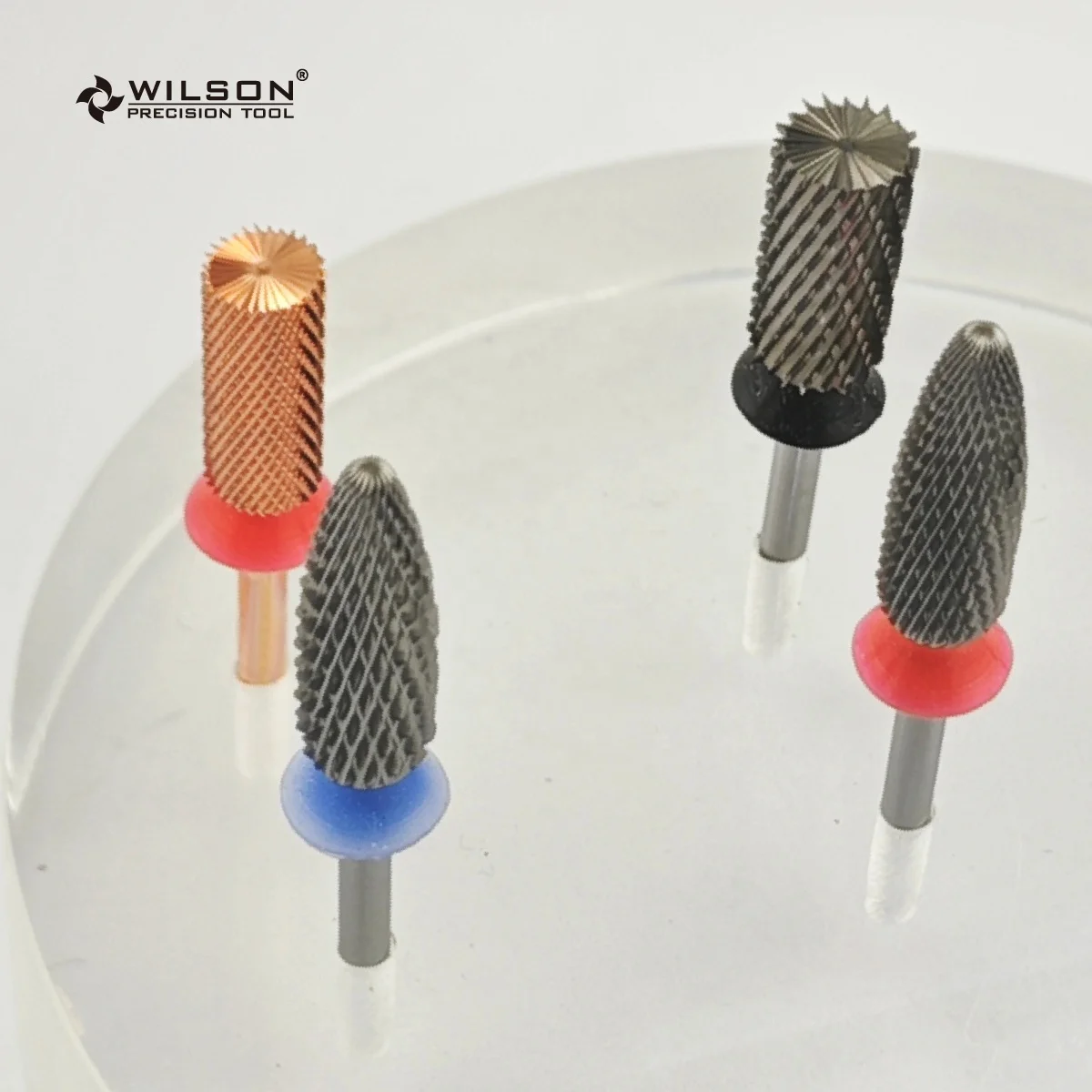Retail Safety Bottom Series Flame Shape nail drill bit Manicure carbide nail bit Typhoon Cone Volcano polish cuticle clean set