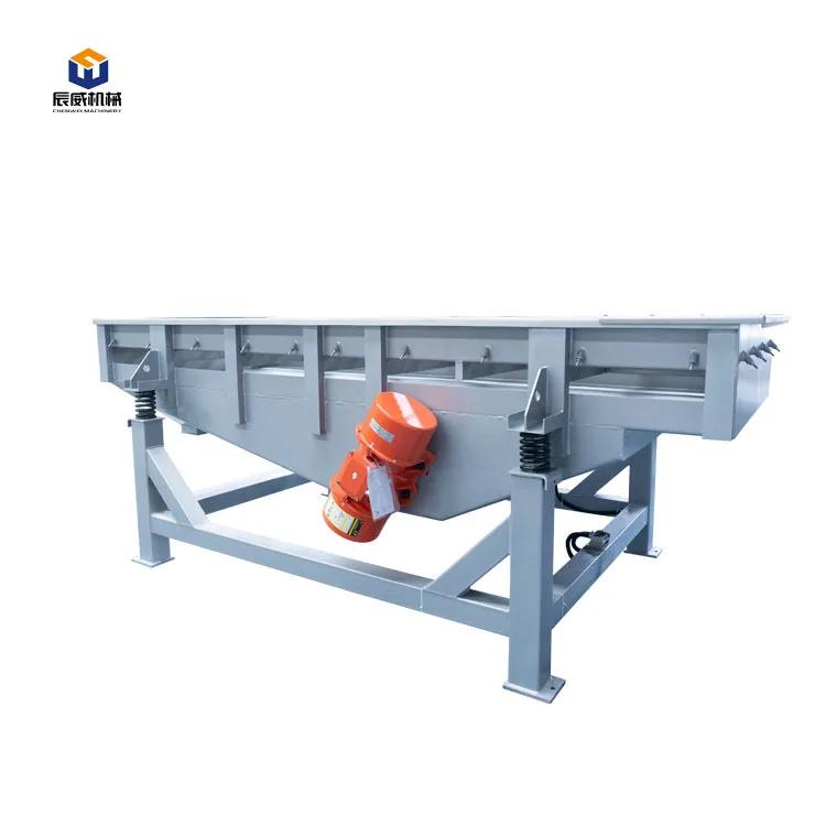 Automatic Durable Plastic Granules Linear Vibrating Screen Industrial Sand Vibrating Sieve Machine Separator