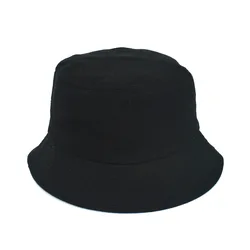 Cotton Men Women Fisherman Plain Blank Bucket Hat