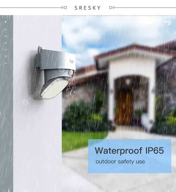 SRESKY new design Mars series outdoor led motion sensor solar power security led lighting solar wall light led for outside