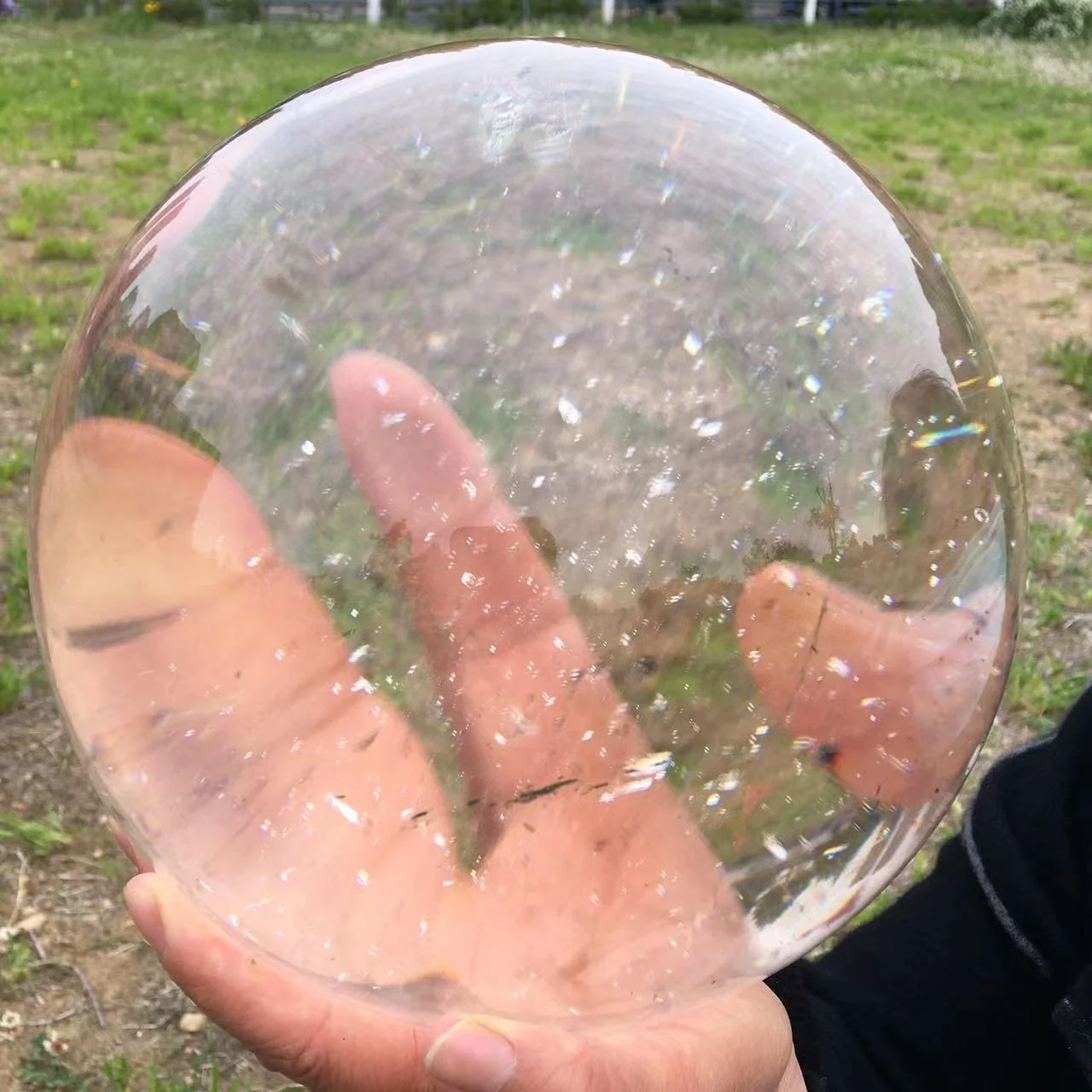 Wholesale high quality natural transparent quartz ball crystal gem ball wedding souvenirs for guests