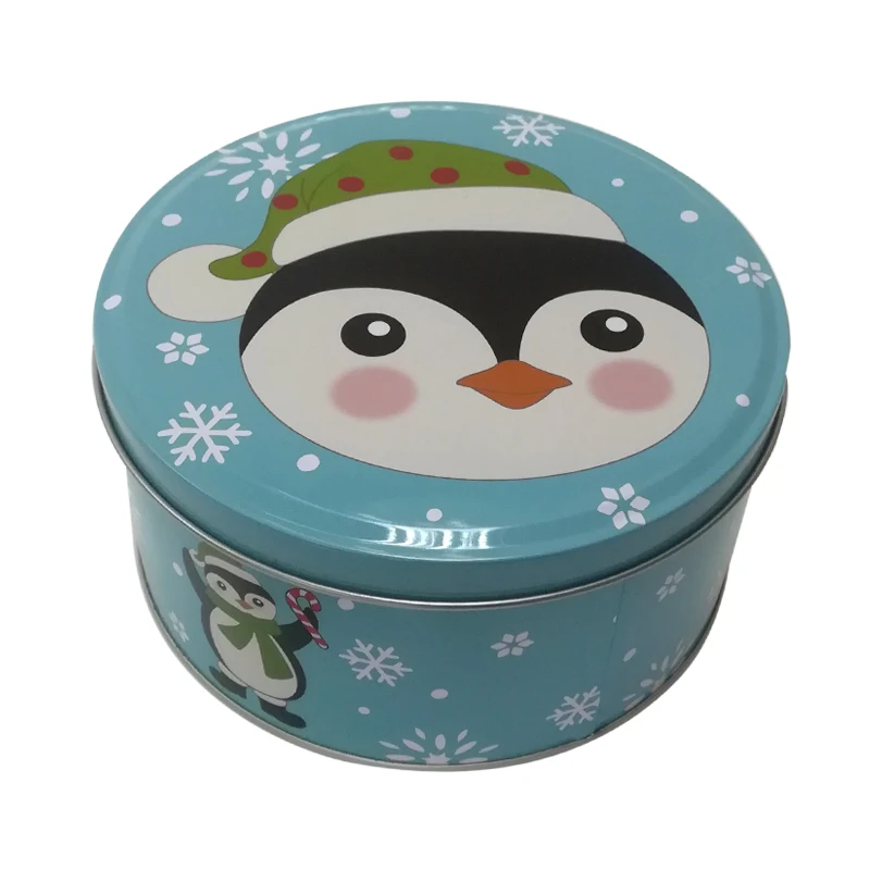 Christmas tin set raspberries strawberries tin with Santa Claus pattern a set of box