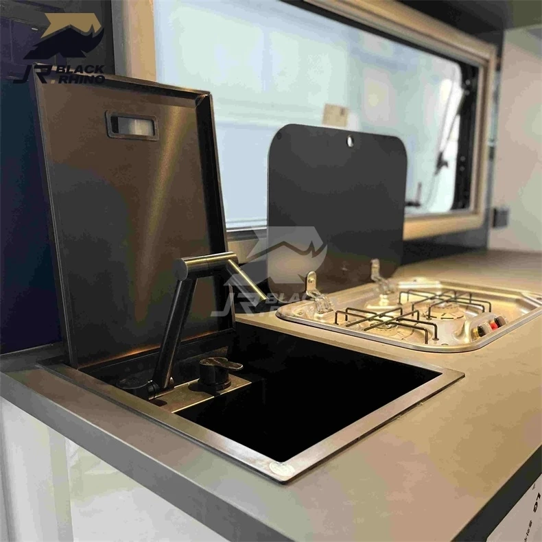 19Ft Popular Pop Top Overland 1 Year Mini Camper Caravan 19 Ft Off Road Camper Caravan Travel Trailer With Electric Brake