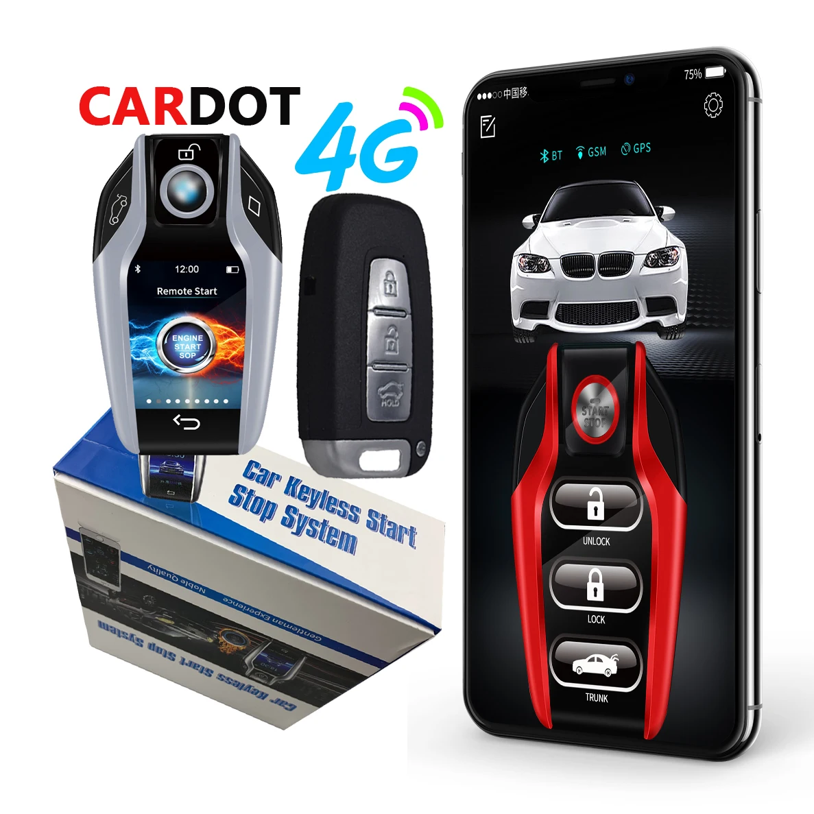 Прямая поставка, Лидер продаж, автомобильная электроника KOL, удаленный стартер, запуск двигателя, остановка, бесключевой доступ, 4g, Gps, приложение, запуск автомобильных сигнализаций
