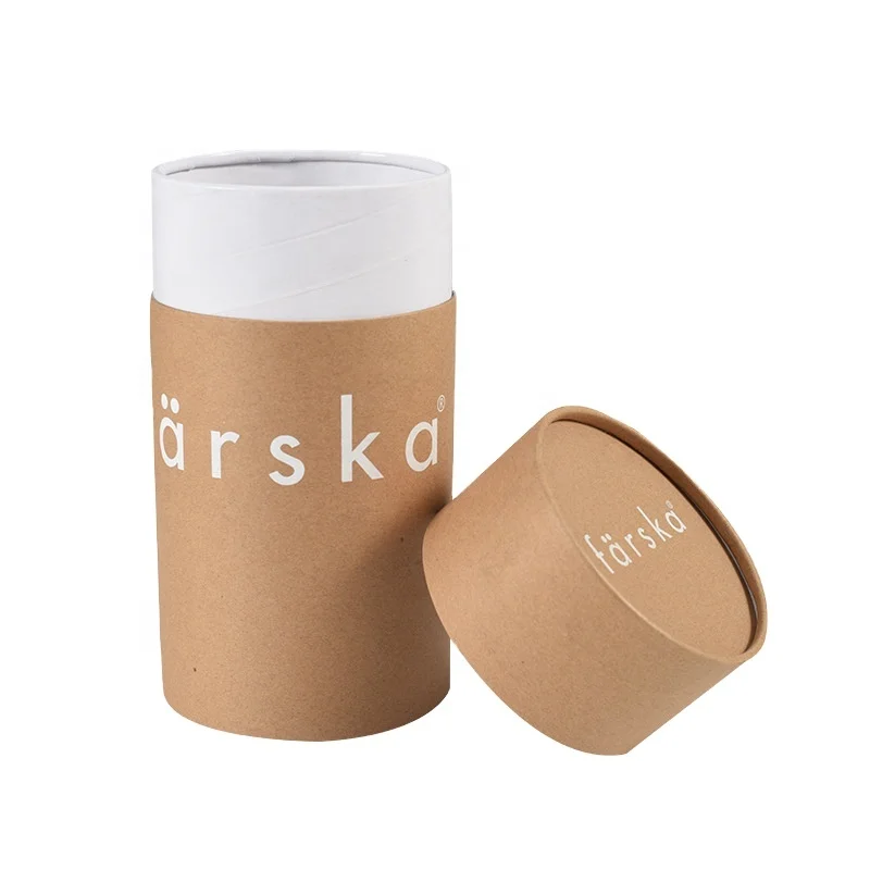Manufacturers wholesale kraft paper cans gift wrapping paper cans food dried fruit cans large tea paper tube with lid