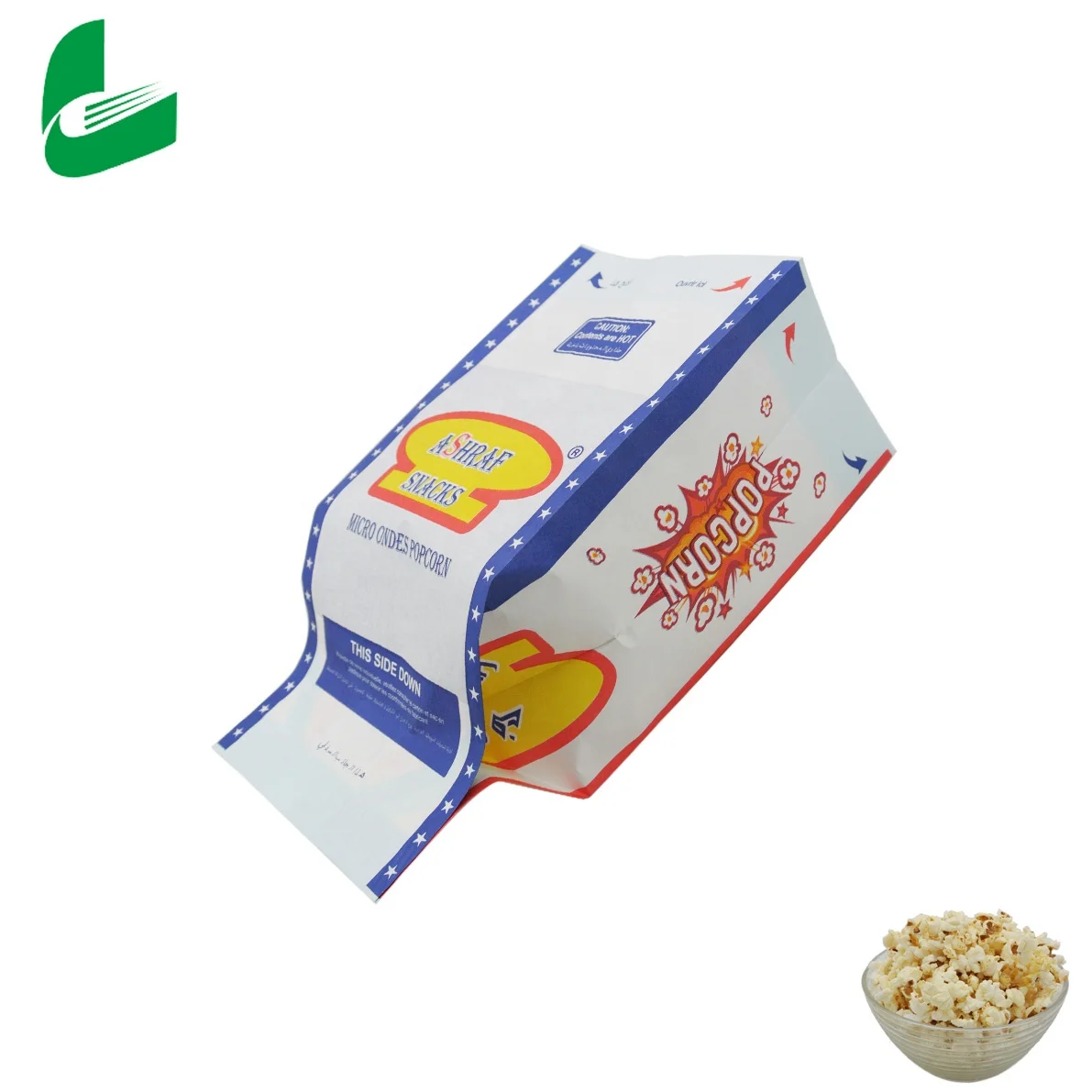 Custom Huafeng hot sale biodegradable microwave popcorn bags