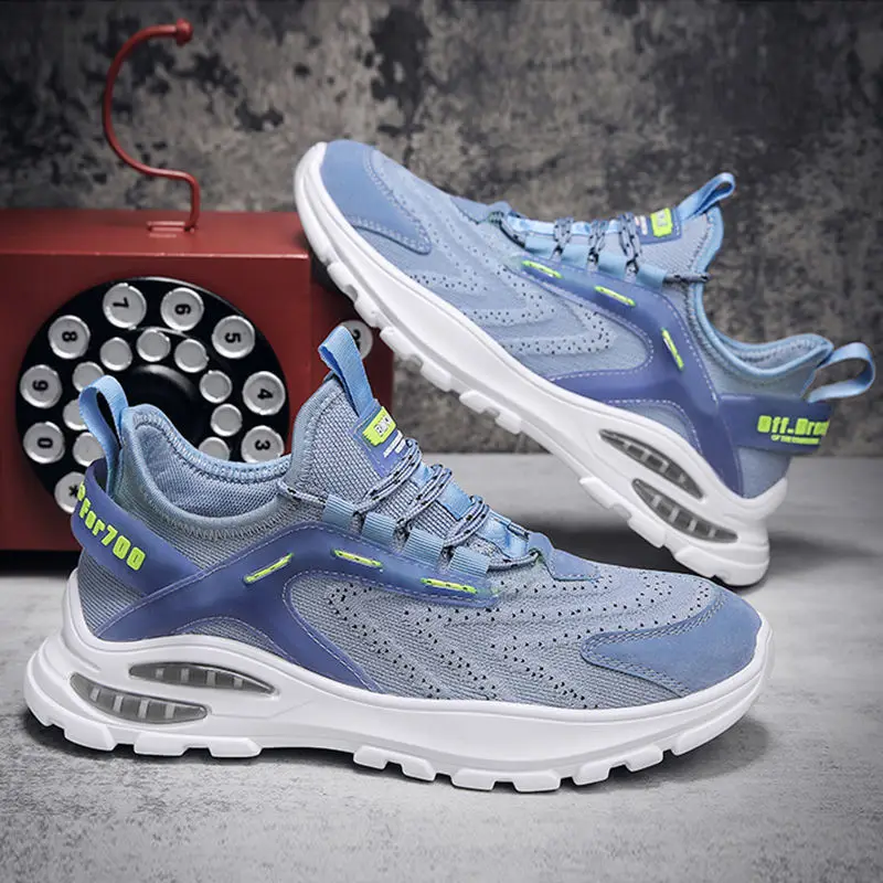 Popular Sports Shoes Running Man Sneakers Fashion Casual Sneakers Blue Sports Shoes For Men