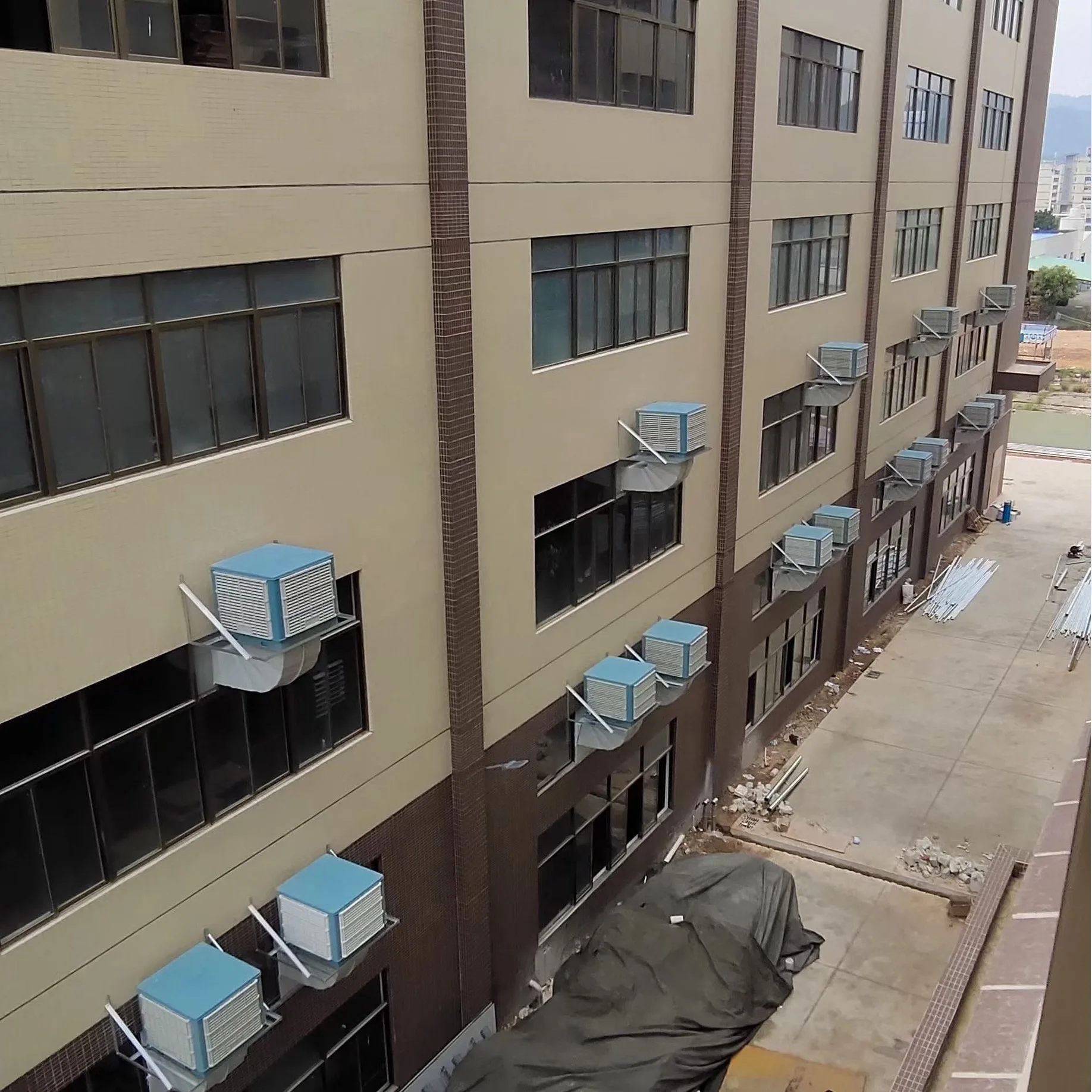 Wall Mounted Air Cooler water fan window type air conditioner with tube  9000btu