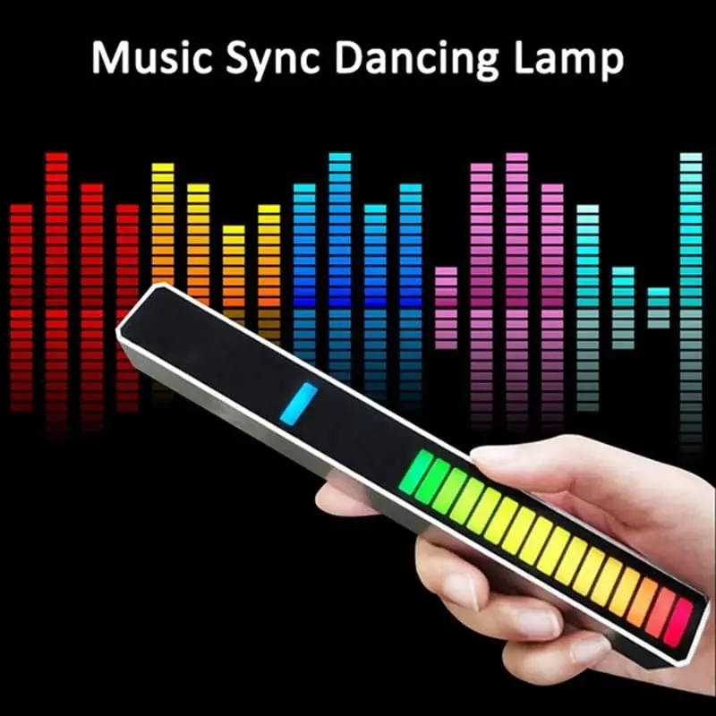 Hot Sale Smart Rgb Voice Control Led Strip Sound Level Indicator Music Spectrum Pickup Rhythm Lights