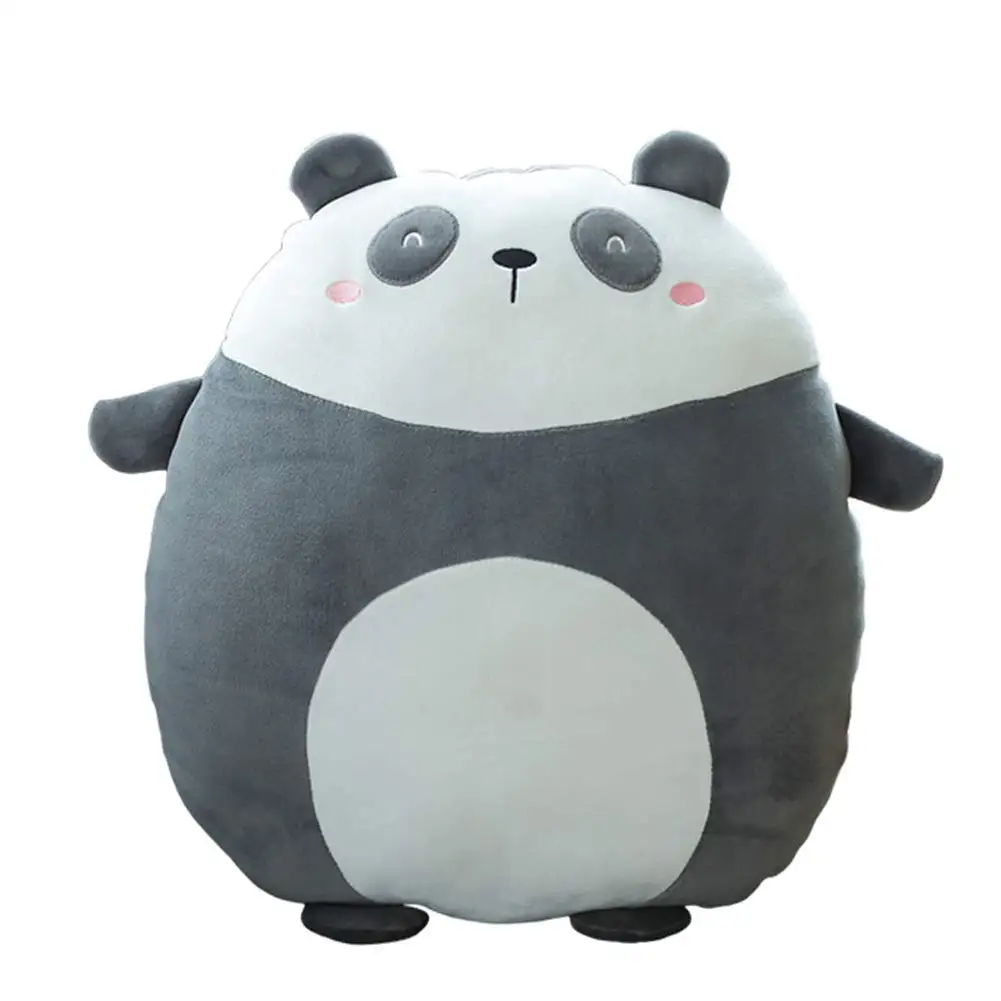 Custom cute fat soft animal plush toy panda plush toy pillow Animal Body panda plush hugging pillow
