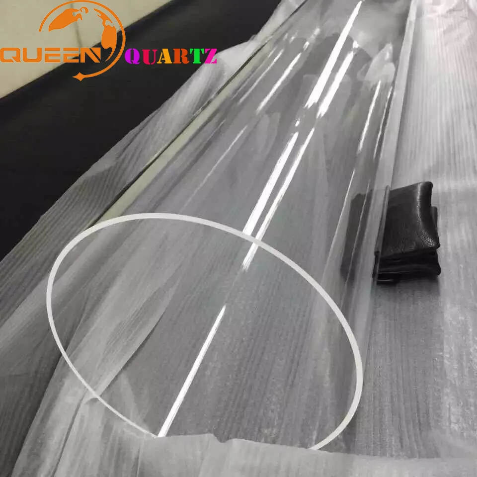 Resistance high temperature fused silica clear quartz glass pipe factory sale price