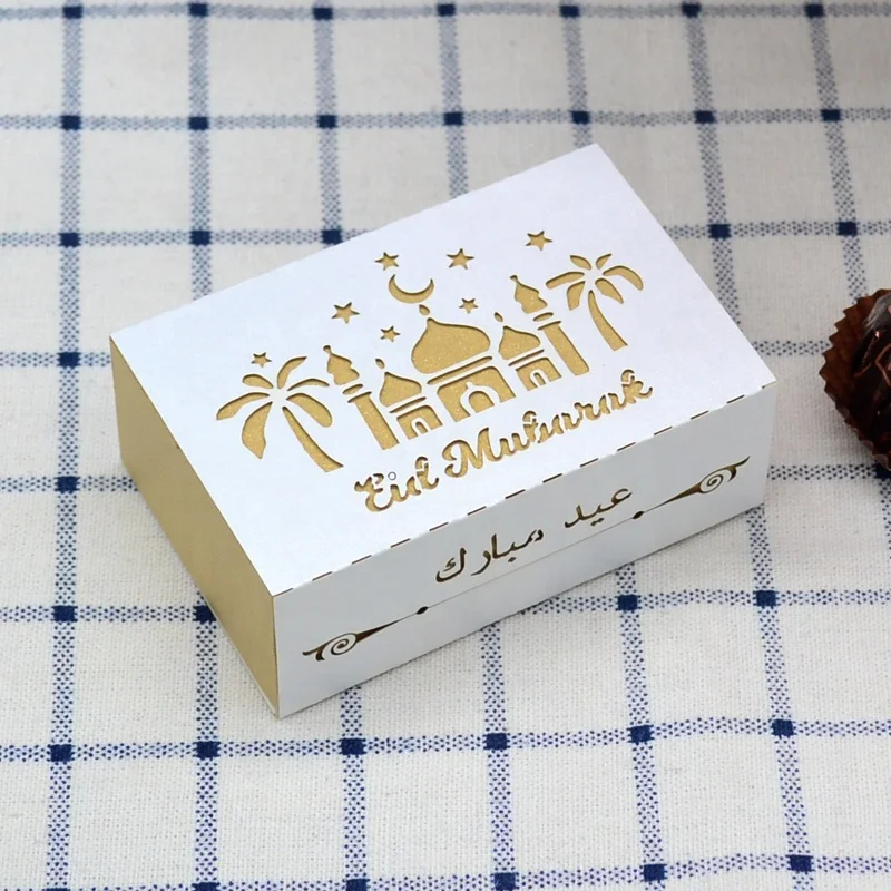 2021 Eid mubarak ящик коробка исламская мечеть Подарочная Рамадан мусульманская