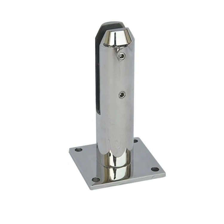 EKOO Pass CE Test Duplex 2205 Floor Mounted Canada Round Adjustable Pool Fence Glass Spigot