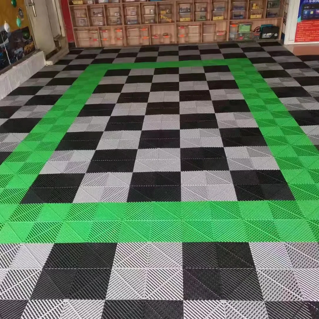 DBDMC Hot 40*40*1.8/2.0/3.0CM Garage Flooring Plastic PVC Flooring