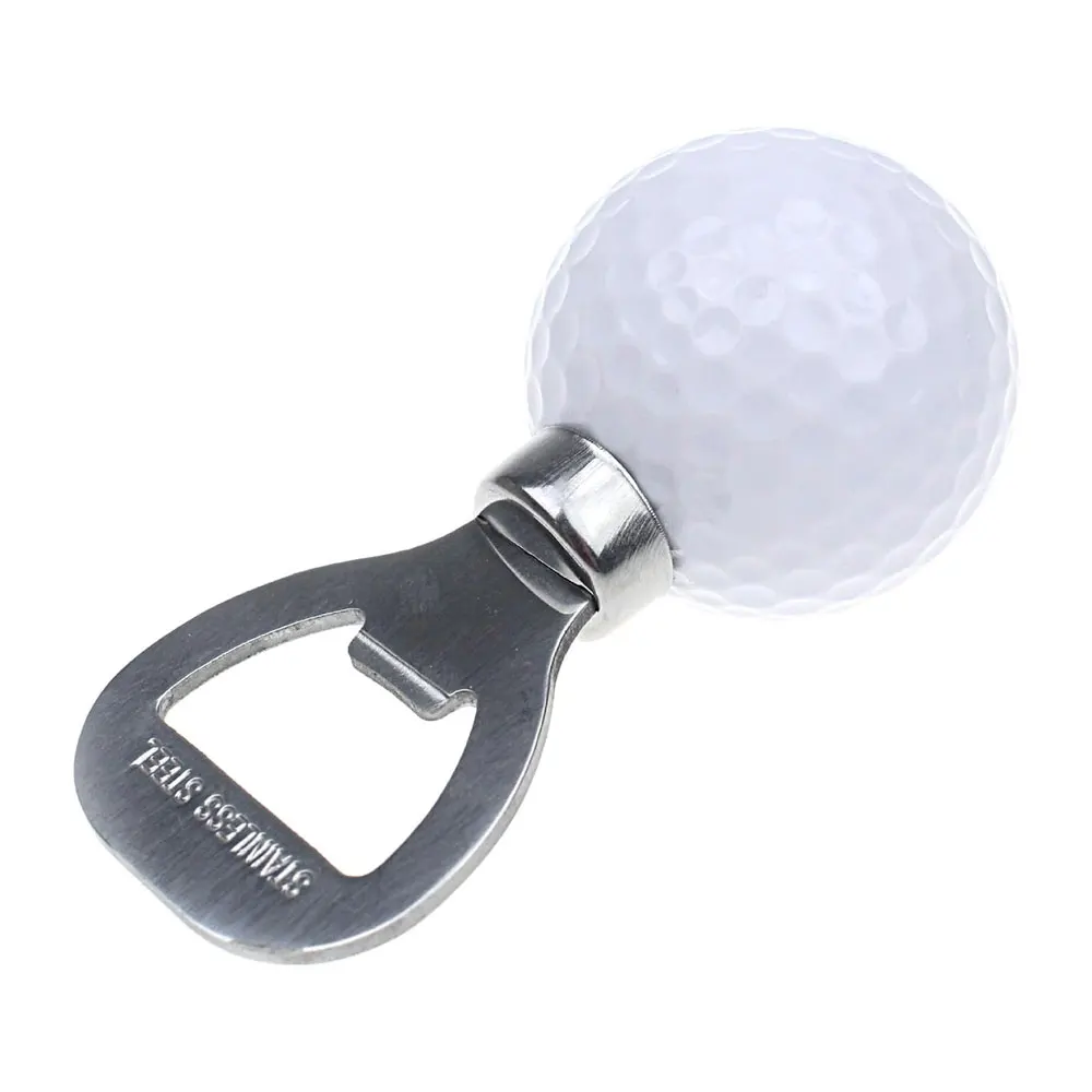 Novelty Item for The Golf Lover and Beer Enthusiast, White Golf Ball Bottle Opener