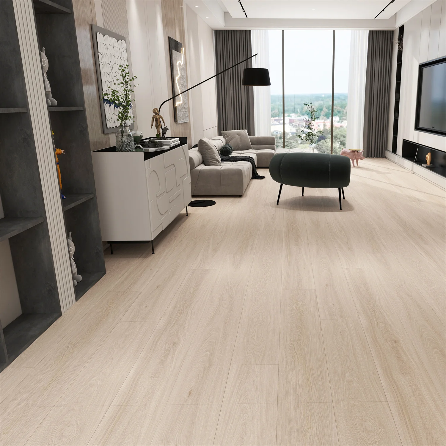 free sample MgO flooring 8.2mm wood look Mineral core flooring