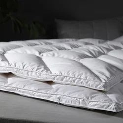 Best Service Down Proof Cotton Cover Filled with White Duck Goose Feather Stitching Duvet Blanket Quilt