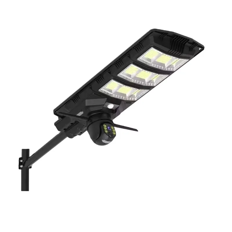 Custom 256GB Flexible Storage with WiFi Solar Street Light Solar Camera for Reliable Store Monitoring