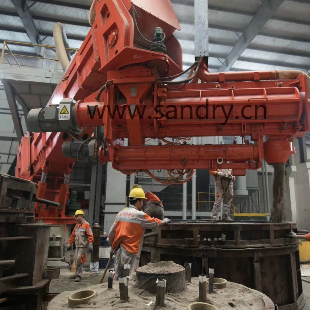 Auto No-bake Furan resin sand molding equipment with 10 ton capacity