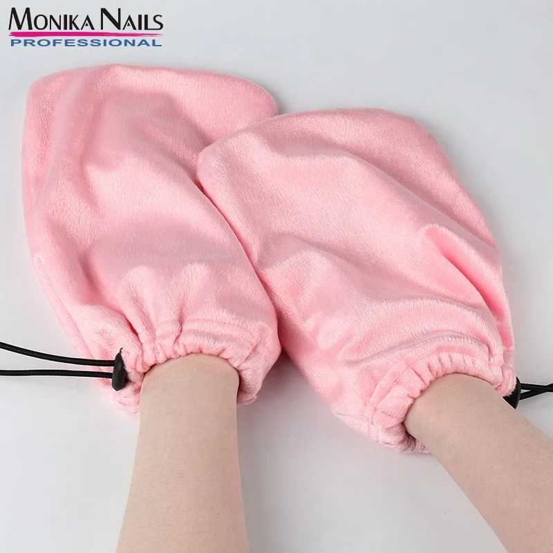 Lidan Washable Wax Gloves Winter Hand Care Hand Mask Soft Fabric Keep Warm Gloves  Drawstring Design Not Easy To Drop Gloves