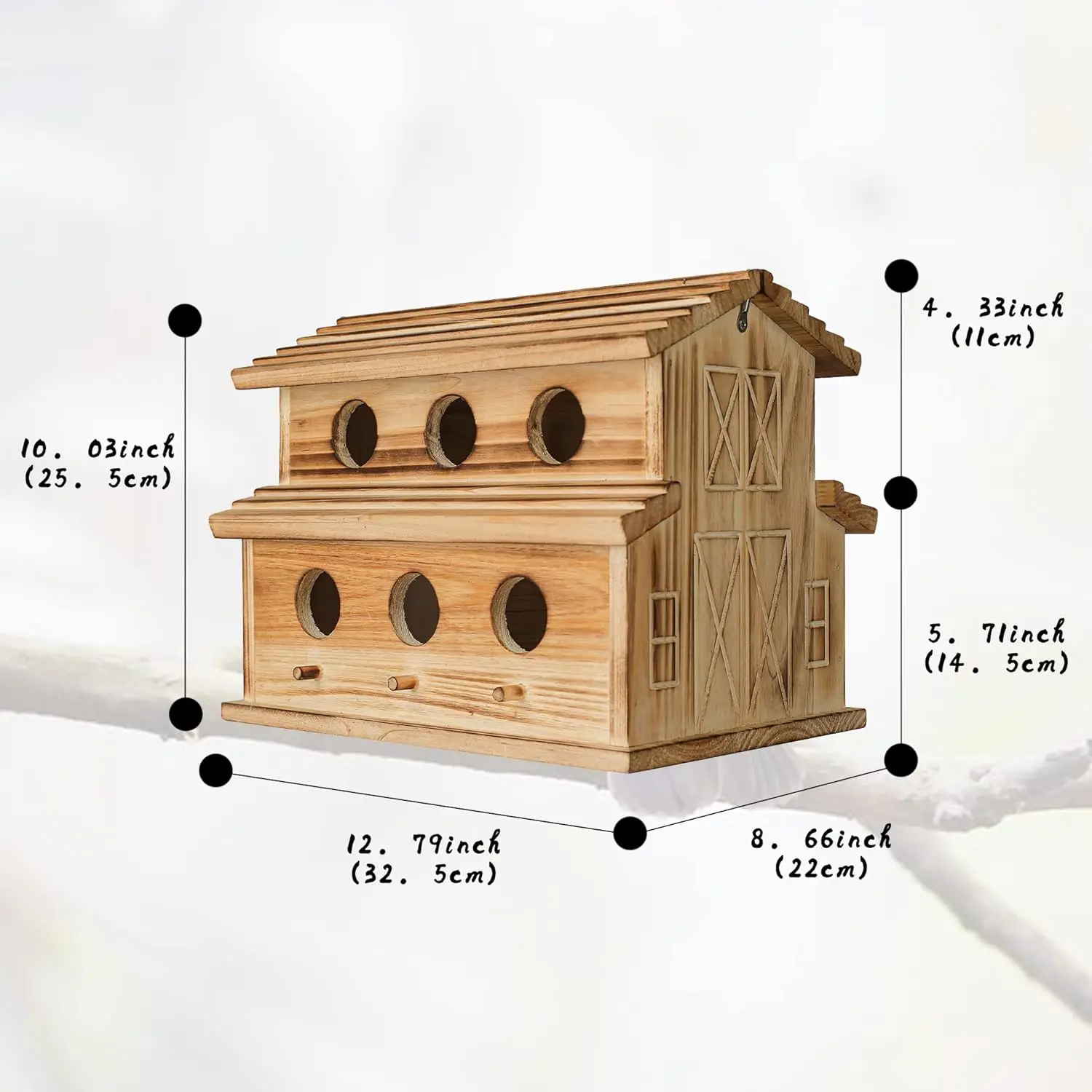 Outdoor aviary, 6-Hole Outdoor aviary - Rooms suitable for 6 bird families - Bluebirds, finches, Cardinals hanging aviaries