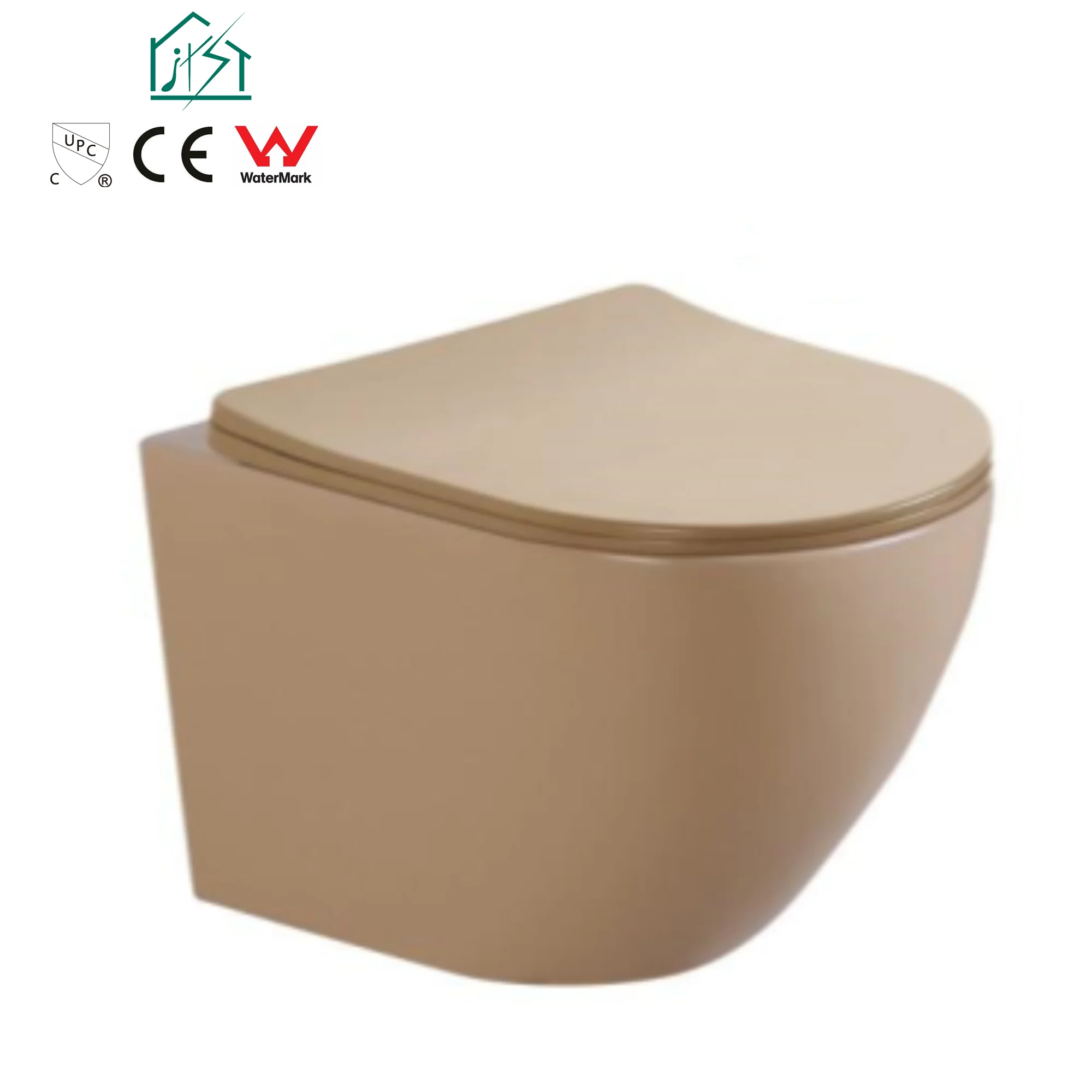 First-W02 Sanitary ware bathroom ceramic black wc piss wall hung toilet