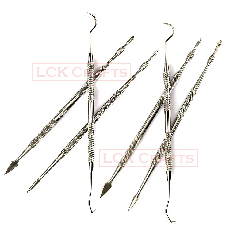 Blade Dental Knife Carve Pottery Clay Carving Modeling Jewelry Equipment Metal Spatula Wax Knife Kit Sculpture Tools