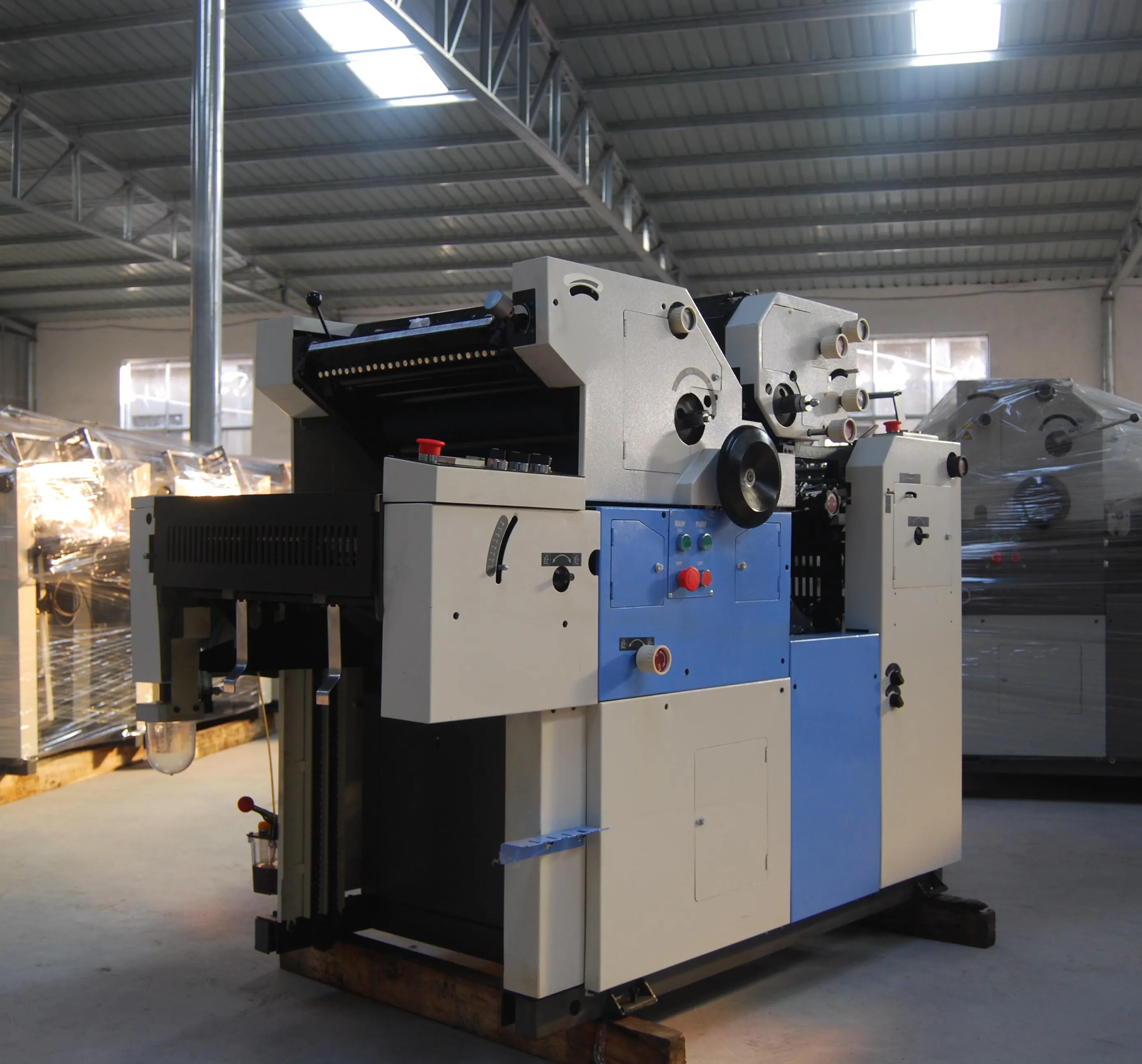 HT56IIS Non-Wowen Paper Card 2 Color Mini Offset Printing Machine