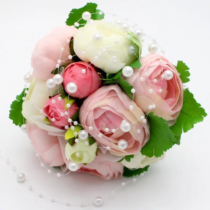 5 м/уп. рыболовная леска, жемчужные бусины, цепочка, искусственная гирлянда, цветы, свадебное украшение для невесты C0504