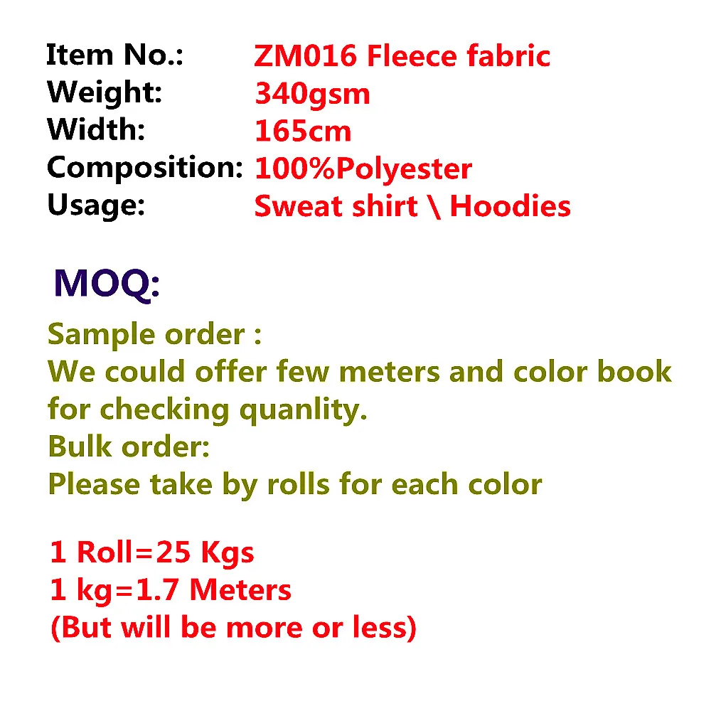 ZM016-1 New design 90%polyester 10%cotton anti pilling polar fleece hoodie fabric socks
