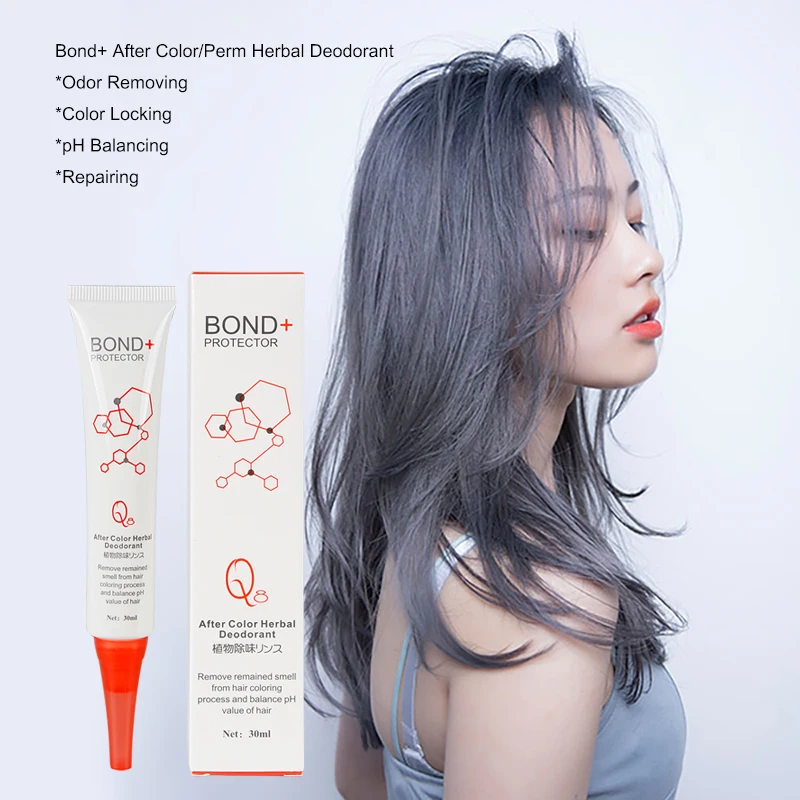 Q8 30ml Bond+ Protector After Color Herbal Deodorant Hair Dye Cream Ammonia Perm Smell Remover
