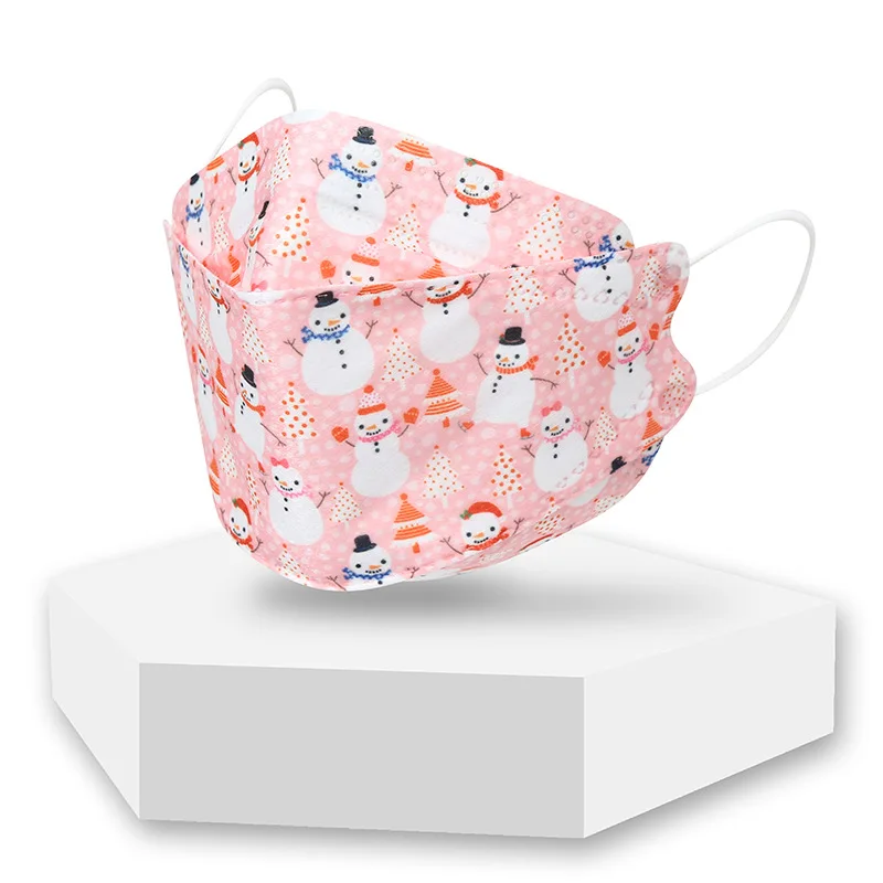 2021 Multiple Styles Halloween Masks 3D Printing Breathable Disposable Children Adult  Christmas Fish Mouth Face Mask