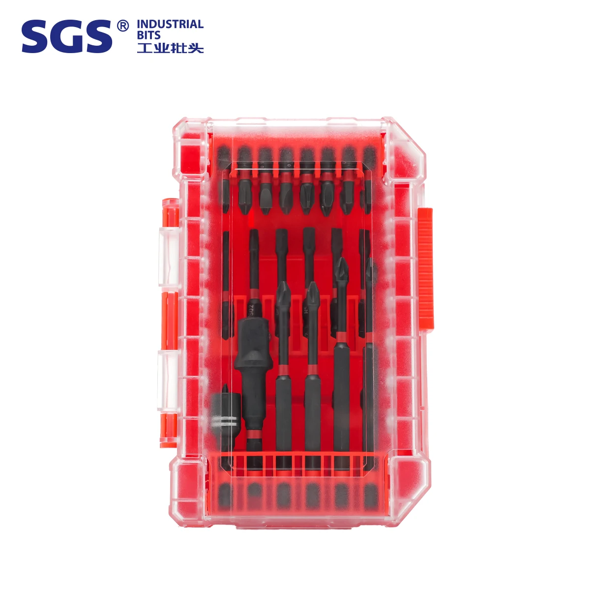 34 in 1 S2 Screwdriver Bits Set with Storage Box Including 25-100mm Philip Torx Slotted Head Driver Bit 1/4' Driver Bit