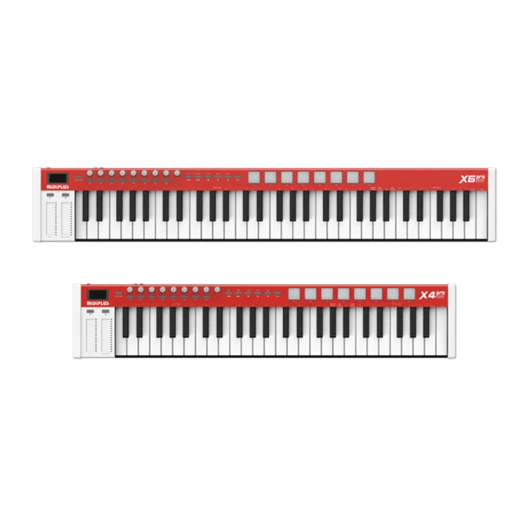 MIDIPLUS X6pro mini Professional-Grade 61-Key Usb Midi Keyboard Instrument 128 Tone Options Music Inspiration MIDI Controller