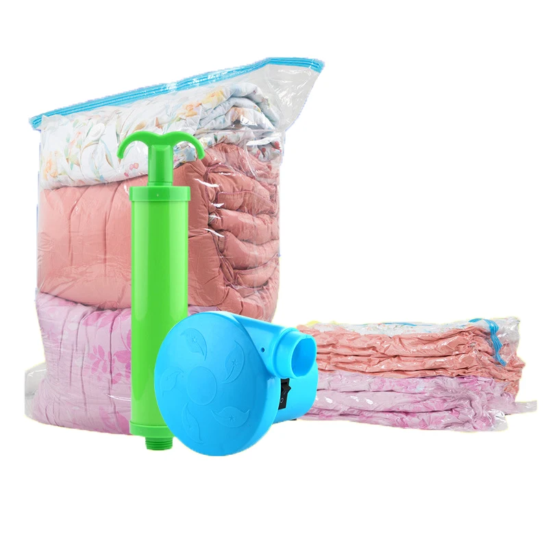 Cheap Price Plastic Vacuum Compressed Space Saver Seal Clothing Bag Travel Vacuum Clothes Storage Bags