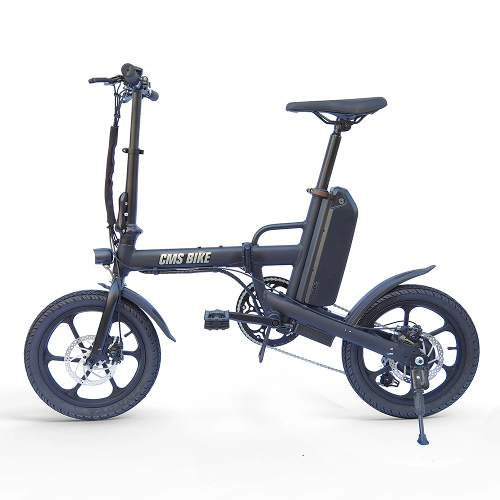 Adult Folding Electric Moped Bike Variable Speed Foldable E-bike 16 Inch