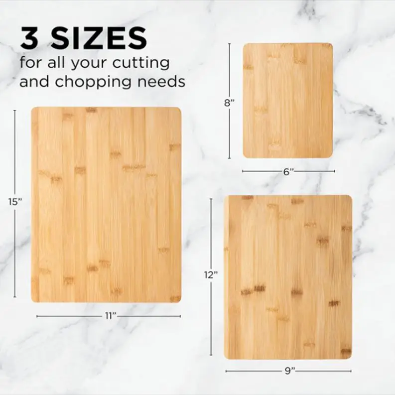 Kitchenware Natural Organic Totally Kitchen Wood Chopping Large Rectangular Cutting Board