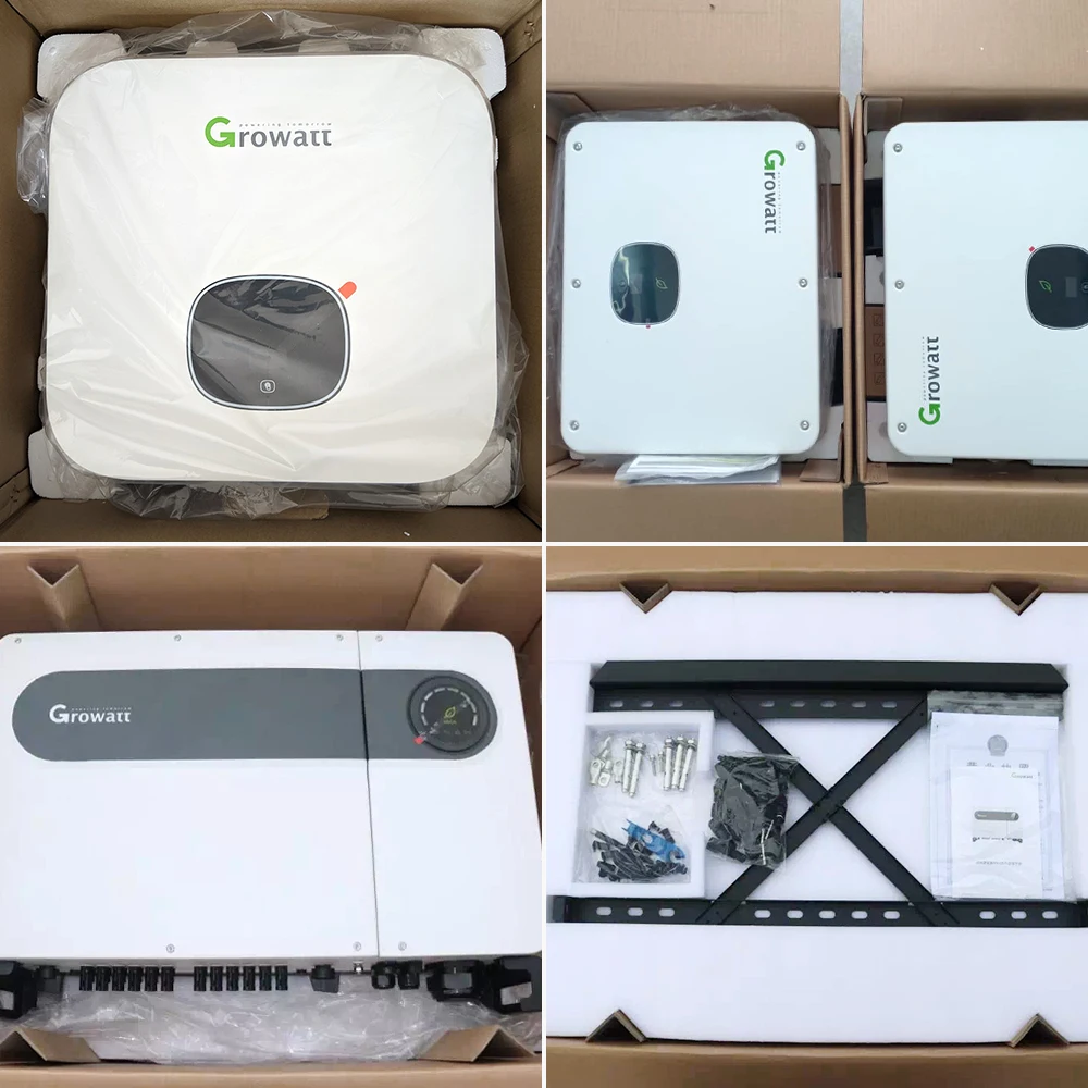 Growatt Industry Three Phase Pv On Grid Inverter 50Kw 100Kw 125Kw 250Kw Grade A Pure Sine Wave Solar Inverters