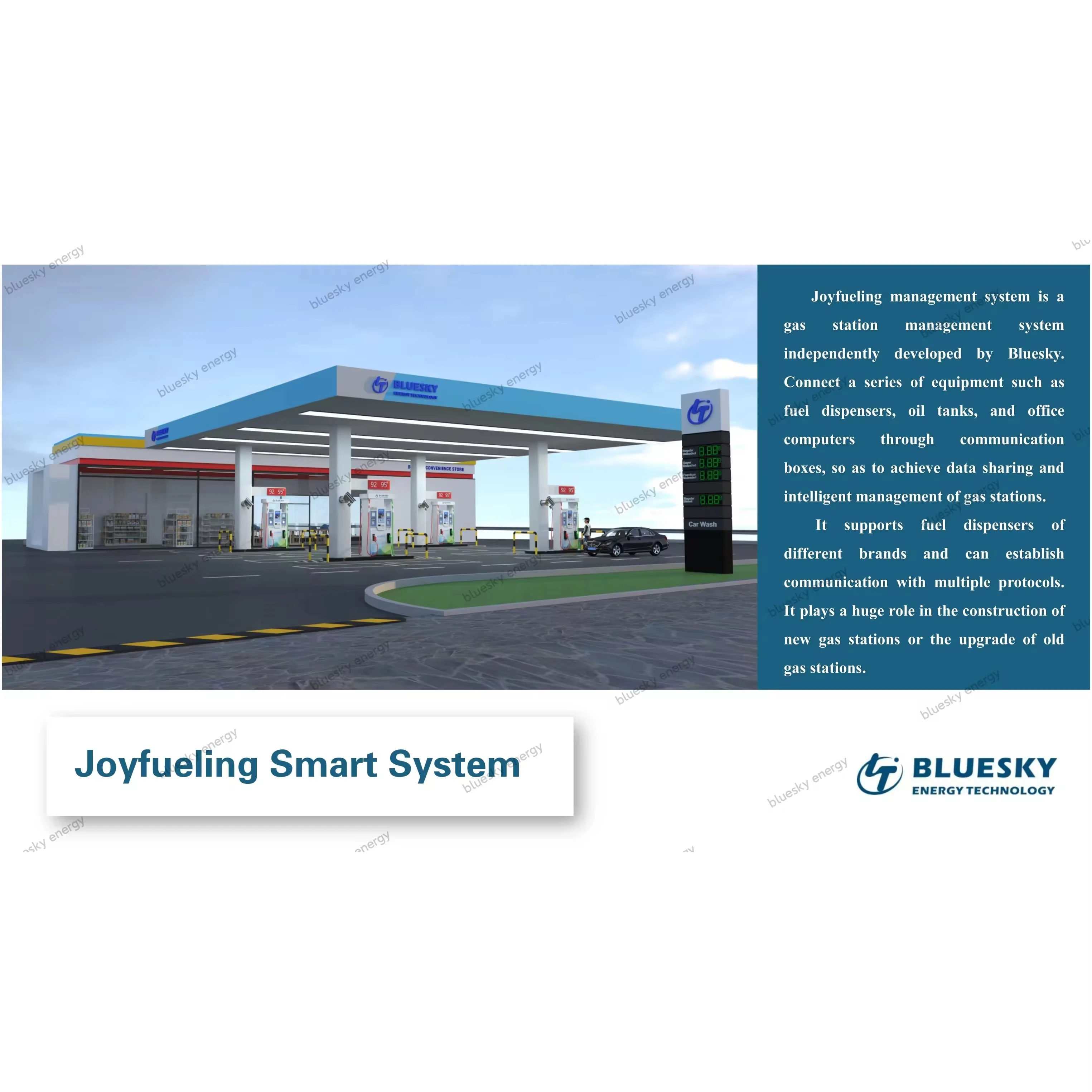 Bluesky remote management tanker pump diesel gasoline tanker system software