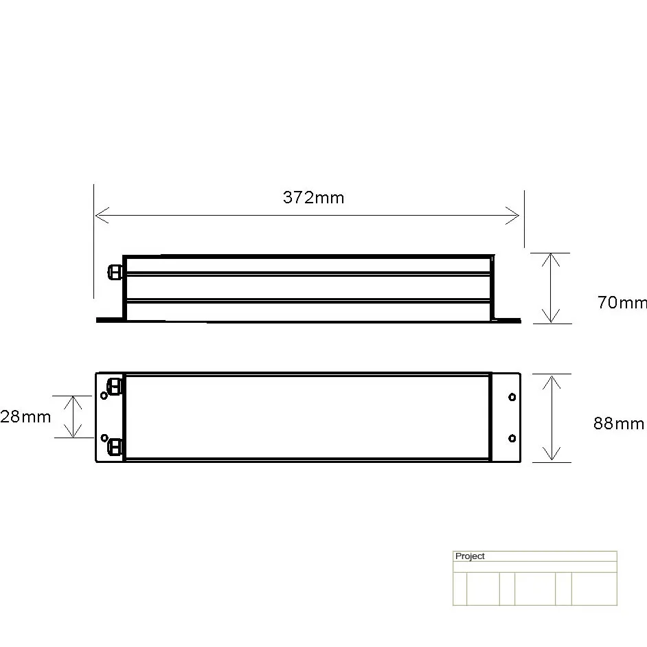 100W water proof led emergency conversion kit/ LED light emergency power pack