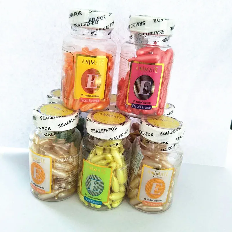 
Private Label Vitamin E Facial Oil Capsule for Skin Whitening 