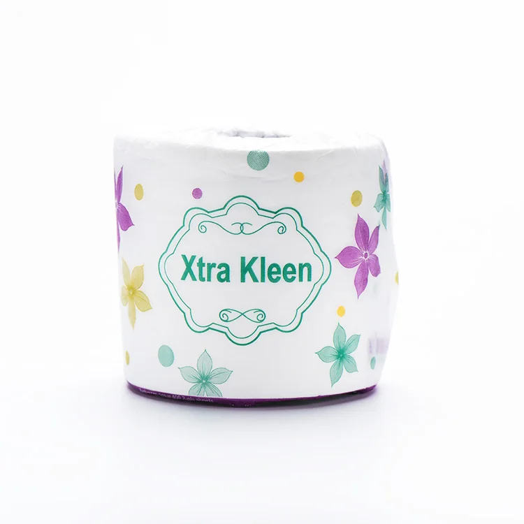 Mixed Pulp White Tissue Roll Natural Paper Napkin 2 Ply 300 Sheets Tissue Paper Custom Embossing Toilet Paper