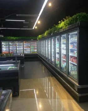 Коммерческий холодильник с 6 стеклянными дверцами для пива молока Морозильный шкаф супермаркета многоуровневый
