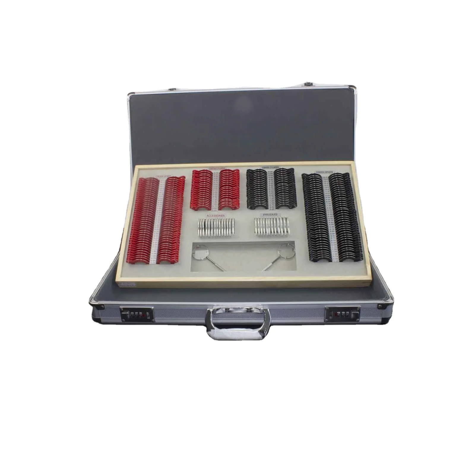 Optical Trial Lens Set 266 pcs  Metal Rim Optometry Optical instrument Alum case